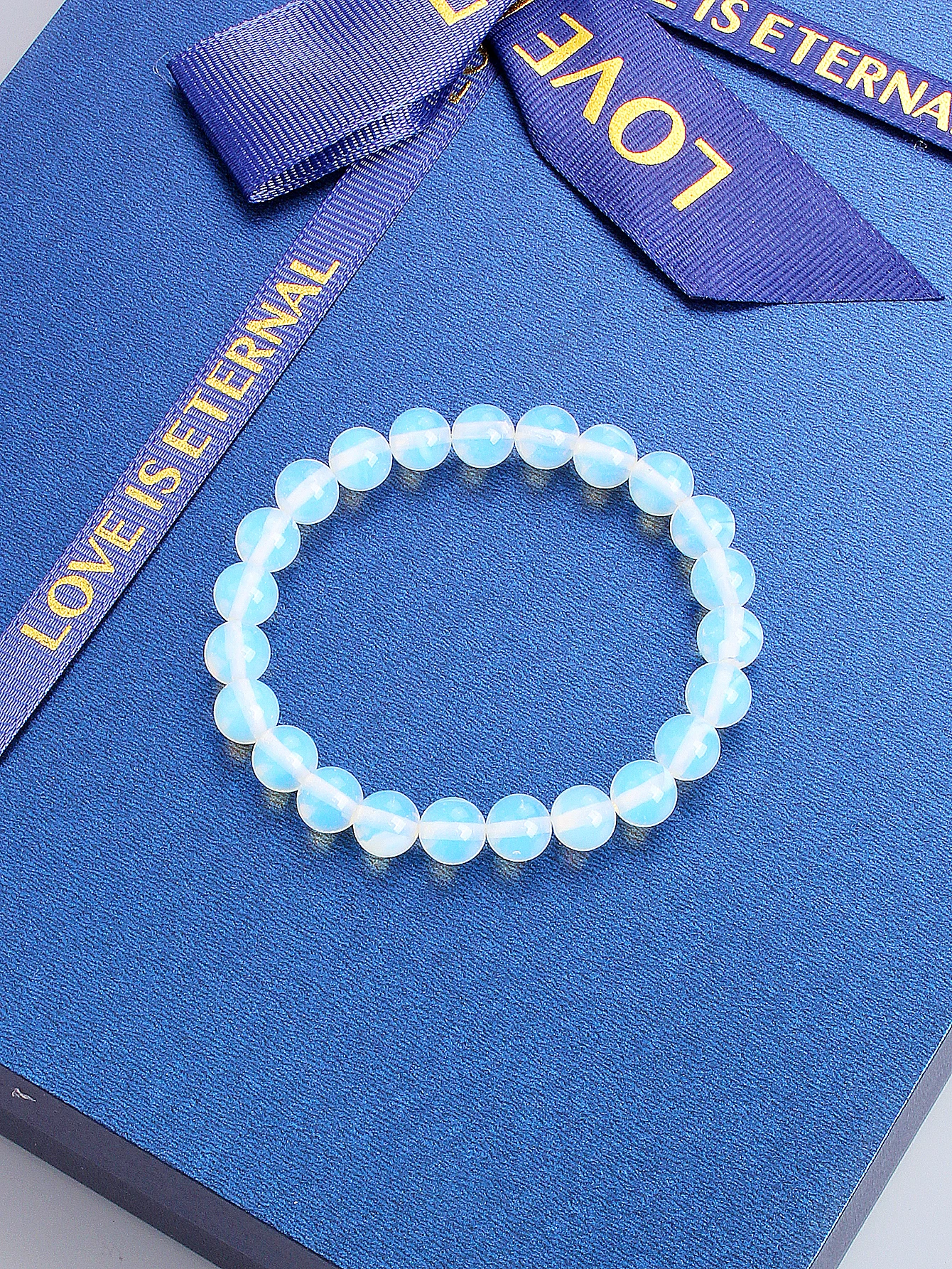 Natural Stone Opal Bead Bracelet for Women & Men Healing Energy Protection Positive Vibes Stress Relief Spiritual Jewelry Gift - view 4