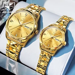 JSDUN 8975 Mechanical Wristwatch for Men Women Imported Full Automatic Movement High Quality Tungsten steel Strap Man Hand Clock