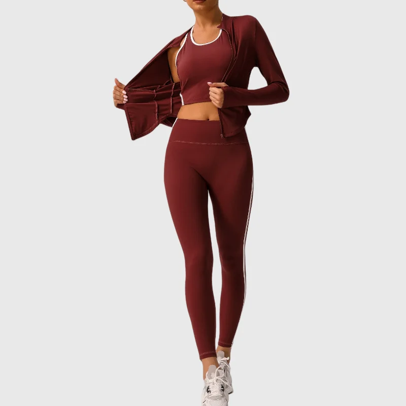 

Seamless Yoga Sets Sports Fitness Hip-lifting High-waisted Slim Sports Vest Running Workout Clothing Gym Leggings Suit for Women