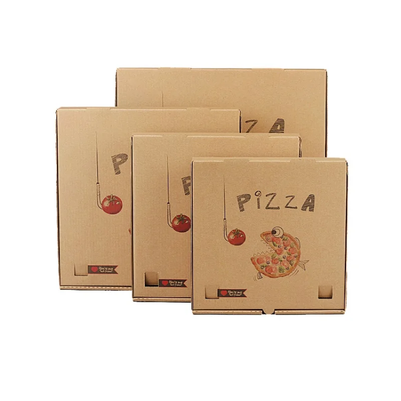 Prodotto personalizzato all'ingrosso personalizzato stampato 12x12 12*12 7 9 16 pollici creatore di imballaggi in carta scatola per pizza ondulata con logo