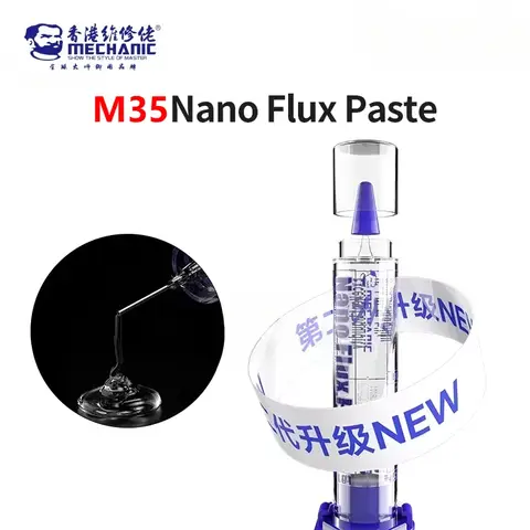 MECHANIC M35 무연 주사기 솔더 플럭스 페이스트 휴대 전화 마더 보드 수리 용접 도구 용 투명 솔더링 그리스