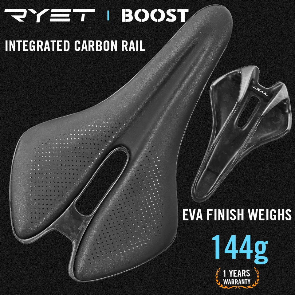 RYET 3D プリント自転車サドル 144 グラムフルカーボン自転車シート