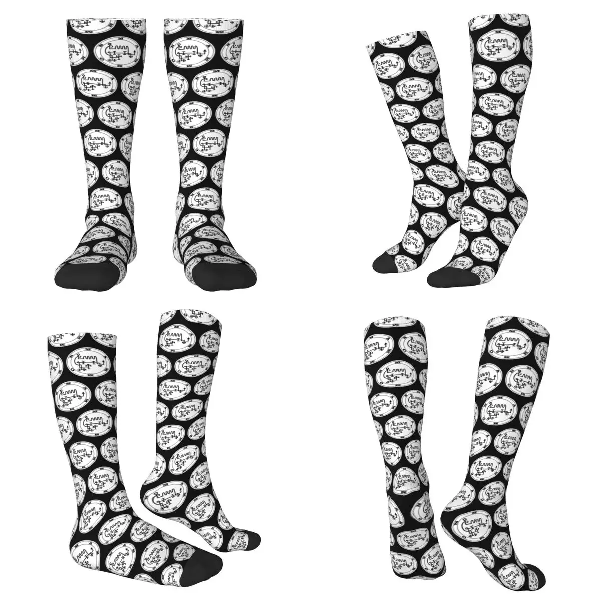 

Всесезонные носки Mammon Demon Black Sigil Occult Magick Seal, спортивные носки в стиле Харадзюку, модные чулки для мужчин и женщин