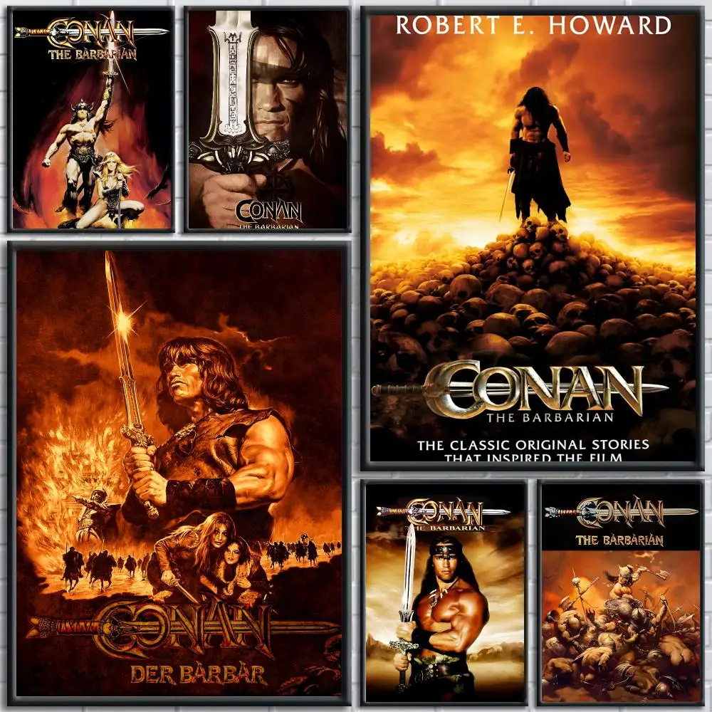 Conan the Barbarian wall art Poster Painting Prints Wall Art Picture Film Room Home Bar Cafe Decor Home  Mural