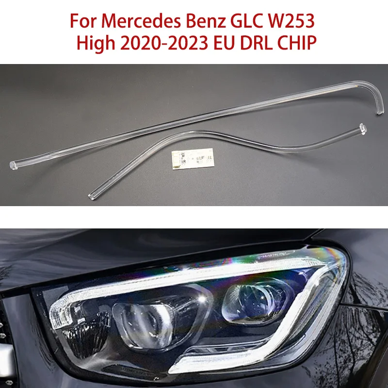 

Light Source Chip White For Mercedes Benz Ballast Module Car DRL CHIP Conduit Strip GLC W253 2020-2023 LED European Angel Eye