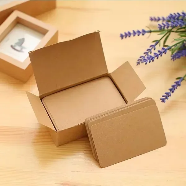 100/50/10 Stuks Kleurrijke Retro Kraftpapier Kaart, Wenskaart, DIY Opmerking, Lege Handgeschreven Bericht Kaart