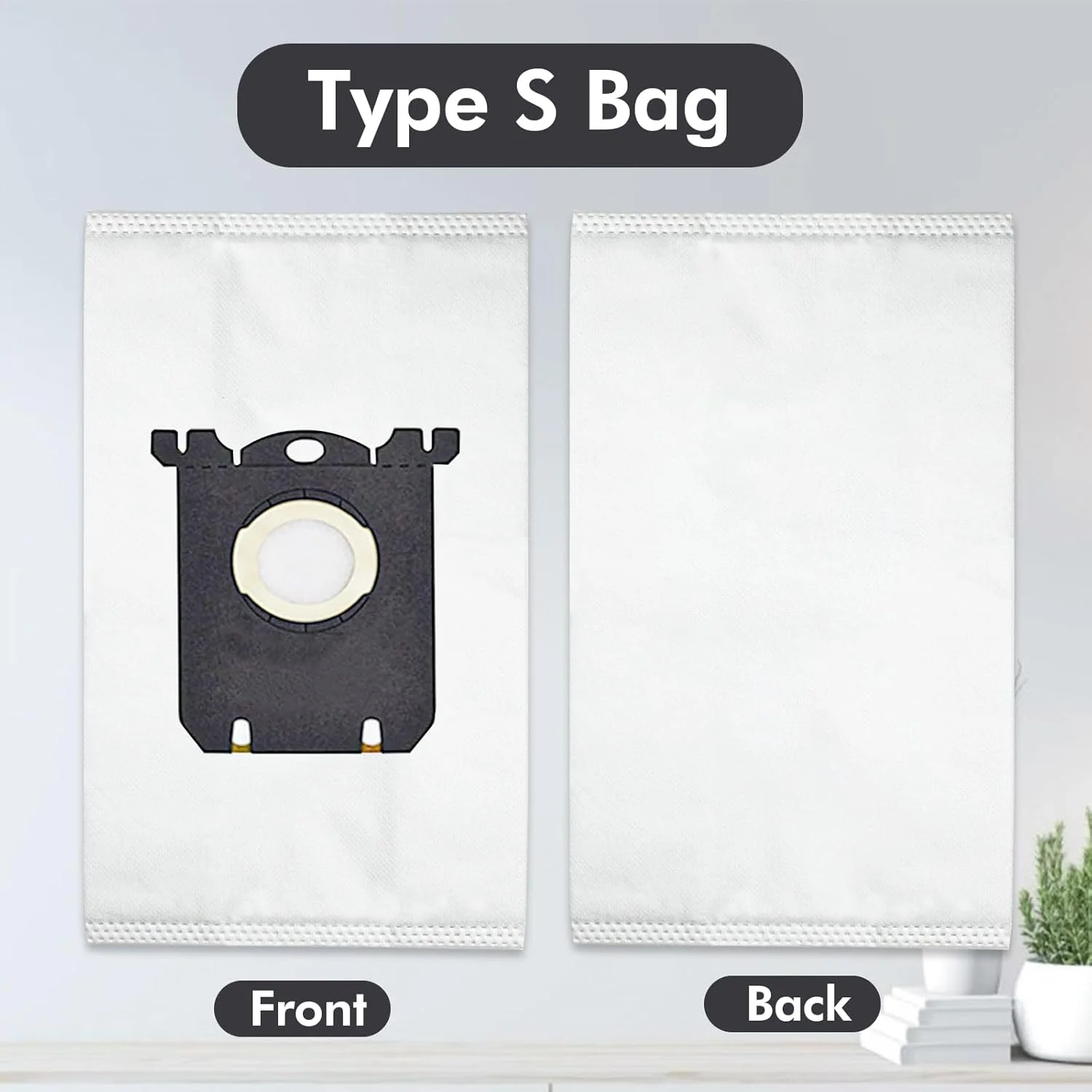 حقيبة S متوافقة مع مكنسة الكترولوكس S-Bag الكلاسيكية EL200F EL8500 EL202G EL6985 EL6988 EL6989 EL4100