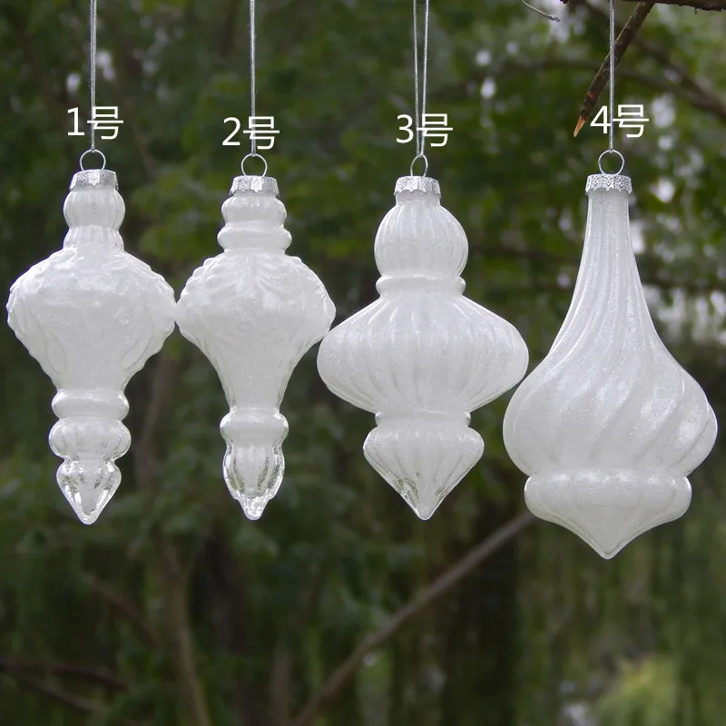 White transparent glass ball handicraft