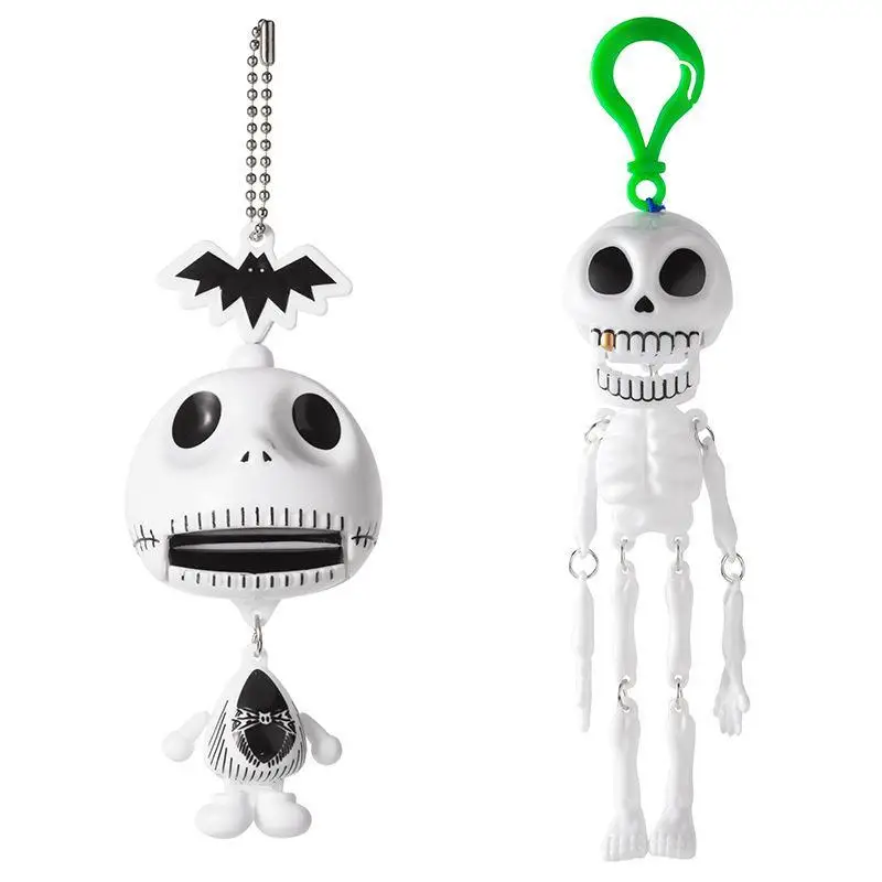 Skelett-Schlüsselanhänger mit Zugschnur, lustiger Neuartiger Plastik-Taschenanhänger, langlebiger Rucksack-Anhänger für Halloween-Party-Geschenke – Detail 20