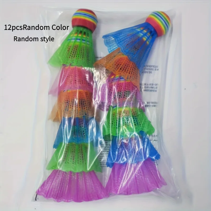 

Durable PA Silk Mixed Color Badminton Shuttlecocks, Lightweight & High Visibility, Suitable for Indoor & Outdoor Games, Complete