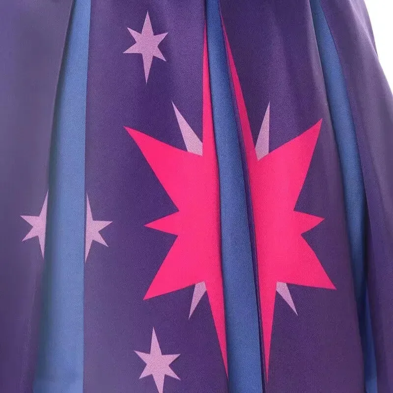 Disfraz de Cosplay humano Twilight Sparkle, camisa de marinero, Vestido corto, uniforme de fiesta de Carnaval y Halloween, Seta;2'k,8;c'