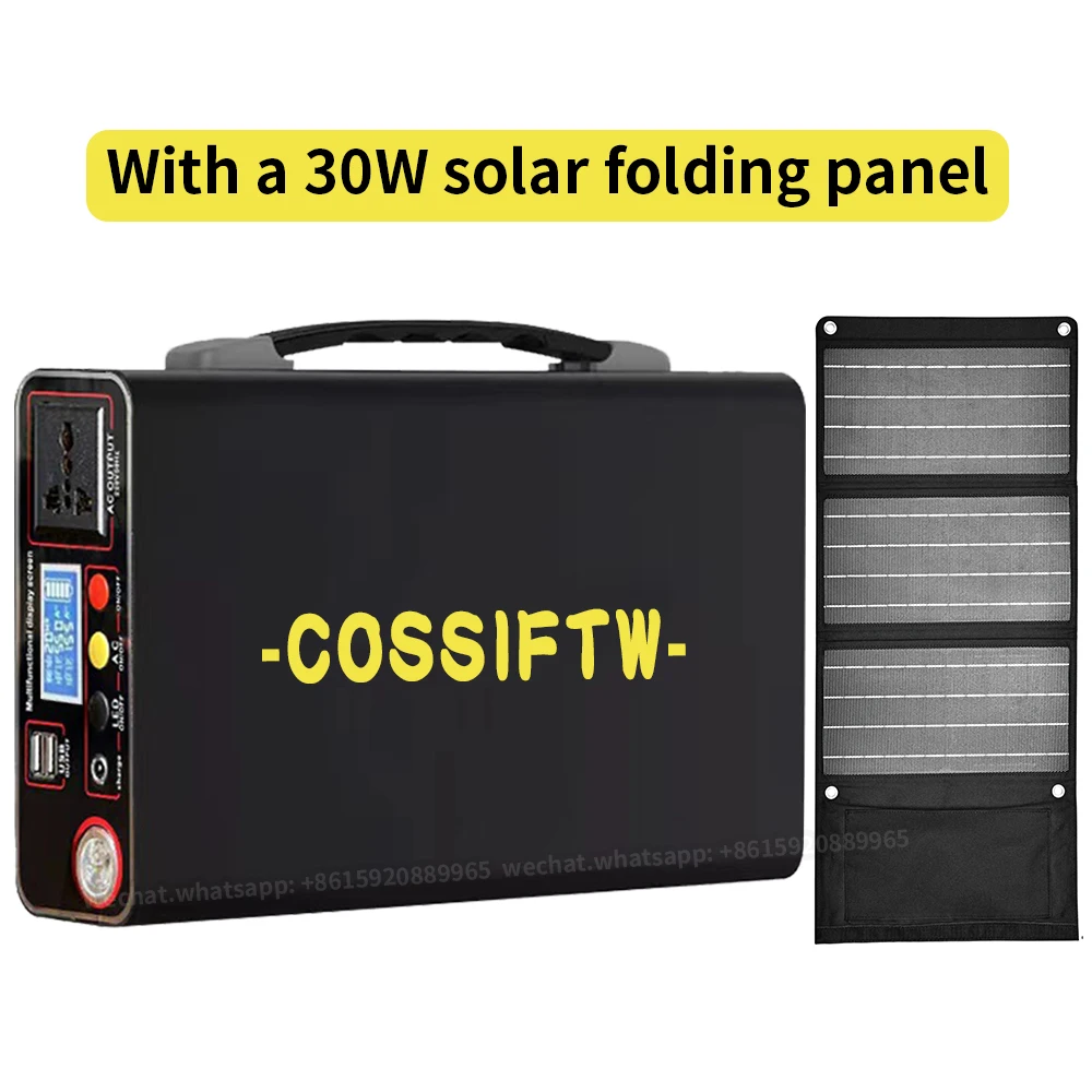 COSSIFTW 300W Portable Power Bank 333WH 90000mAh  Solar Energy Storage Power Station 220V LED Display Camping Power Supply Bank