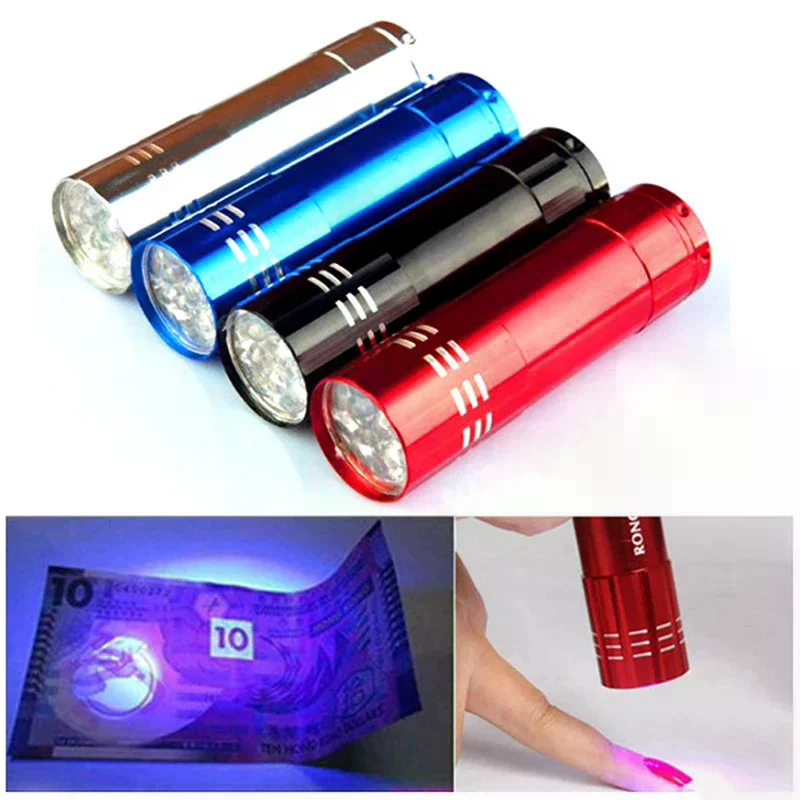 1pc Nail Dryer Mini 9 LED UV Lamp For Nail Gel Portable Nail Gel Lamp