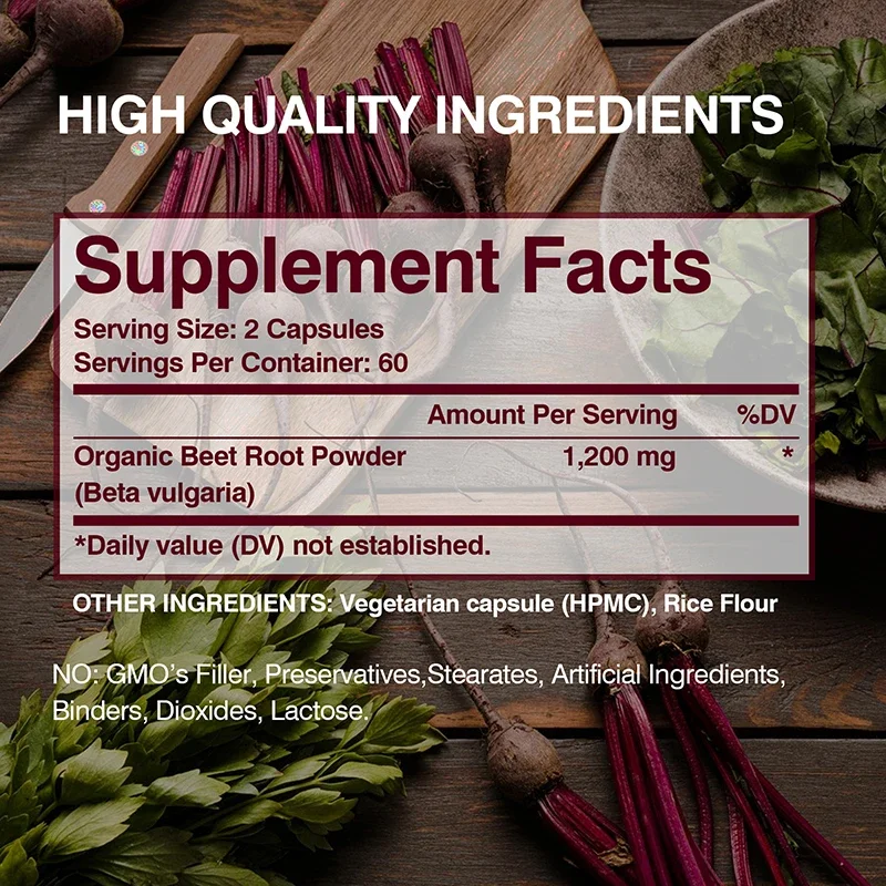 Beet Root - Supports Blood Pressure Athletic Performance Digestive Immune System