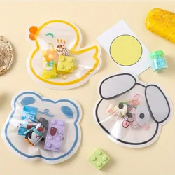12pcs Cute Cartoon Animal Special-shaped Zipper Ziplock Bag, Unique Packaging Zip Lock Bag, Little Accessories Party Gift Bags