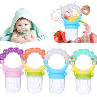 Baby Pacifier Fruit Feeder  BPA Free Baby Silicone Mesh Bag Nipple Toddler Baby Food Feeding Spoon Vegetable Juice Extractor