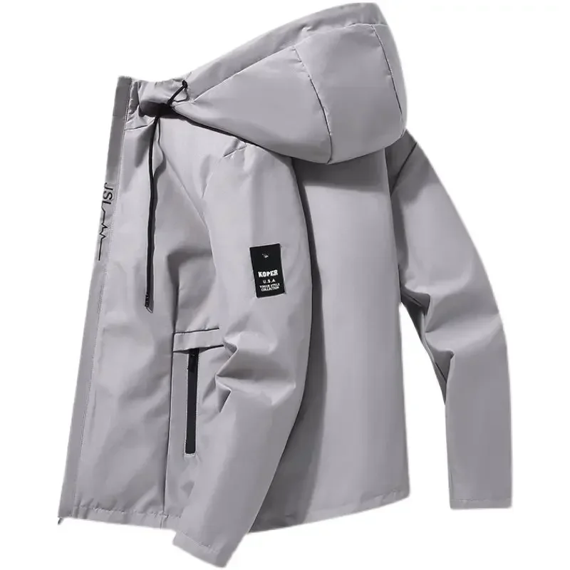 

Весенне-осенняя мужская свободная короткая куртка, черная верхняя одежда, повседневная и универсальная мужская одежда