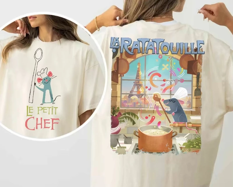 

Retro 2-Sided Disney Pixar Ratatouille Shirt Cute Remy Little Chef Cook T-shirt Remy Ratatouille Adventure Tee
