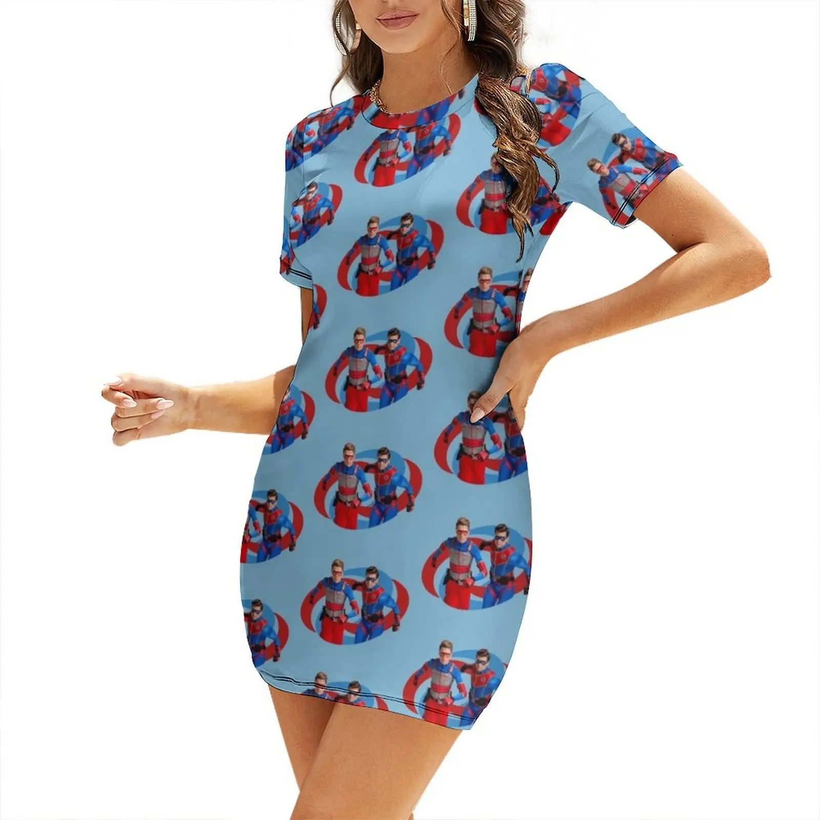 

Henry Danger - Action Logo Short Sleeved Dress summer dress daily Women dresses summer sexy short dresses daring dress for women