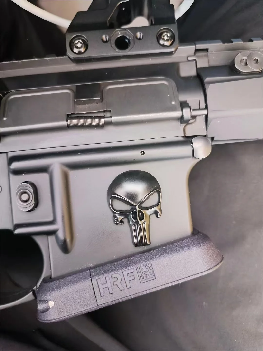 Stiker logam AR15 AR10 AK47 M4 M16 1911 M92 Glock G17 G19 G22 G34 G43X USP Sig saup226 aksesoris Pistol Airsoft Pistol