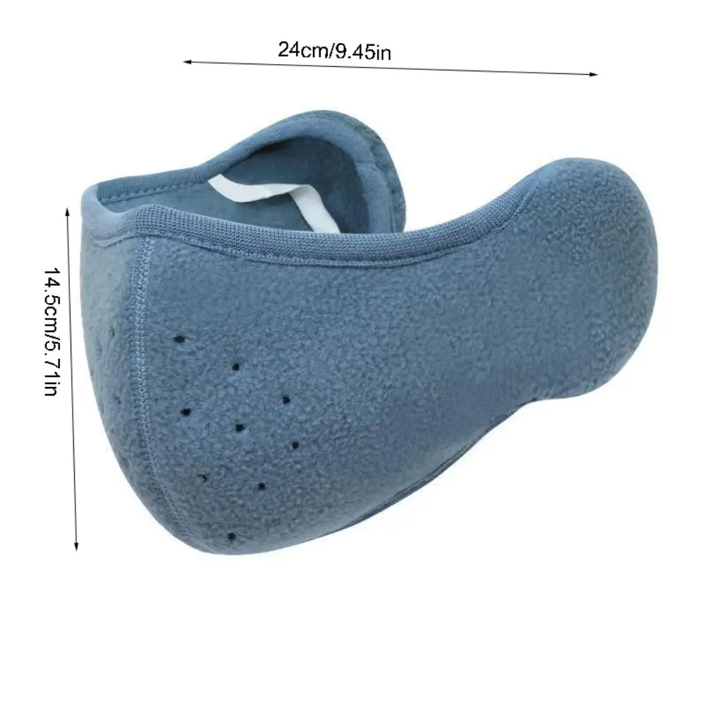 Breathable Fleece Earmuffs Mask Thermal Dustproof Earflap Wrap Mask Cloth Accessories Ear Warmer Earflap Winter Mask Running