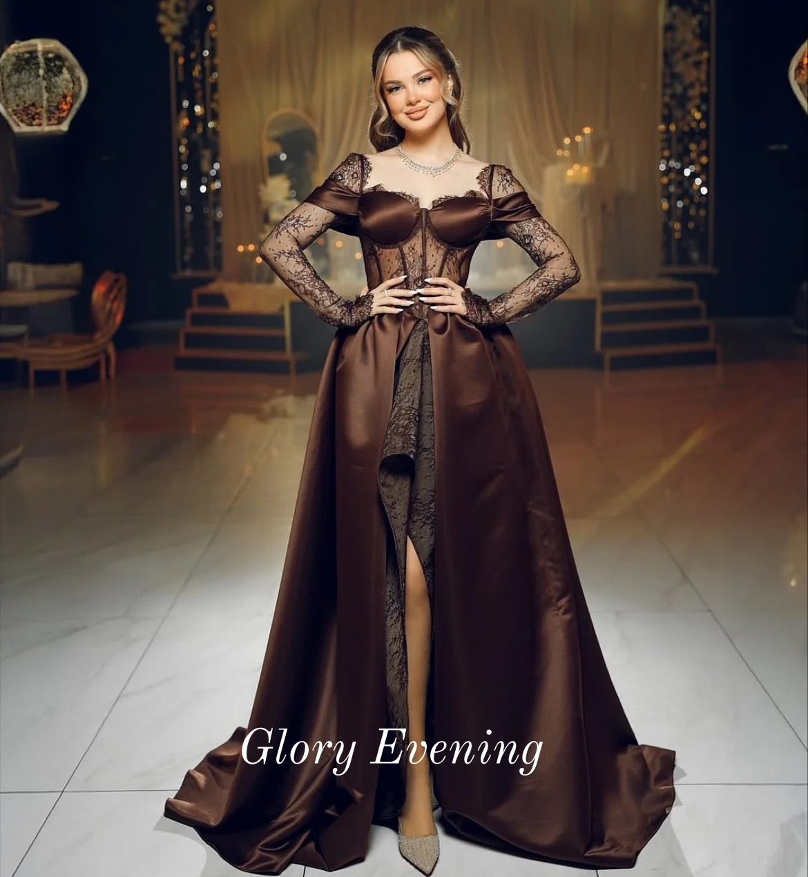 Przepiękne Sukienki na Bal Maturalny Formalne Długie Rękawy Szyte na Miarę Suknie Wieczorowe na Specjalne Okazje Suknie Balowe Dubaj Saudyjska Sukienka Księżniczki Szyta na Zamówienie