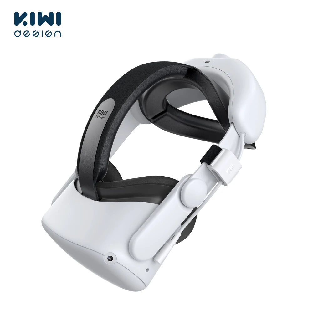 

KIWI design Battery Head Strap 6400mAh For Oculus Quest 2 Power Lasting Super Comfort Head Strap For Meta Quest 2 VR Accessories