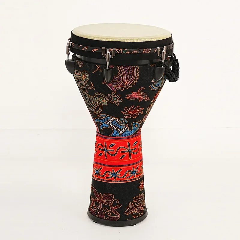 Large 12 Inches Djembe Drum Imitation Animal Skins Adult African Drums PVC Tambourine Portable Musical Instruments Percussion