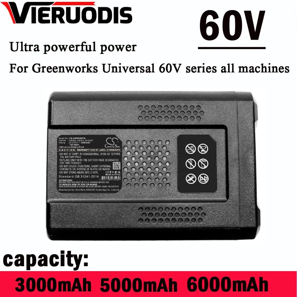 For Greenworks 24V 40V 60V 80V 82V BLF442 CSC404 CSF401/405 82CS27 82CS34 82BH22 82BD250 Power Tool Battery