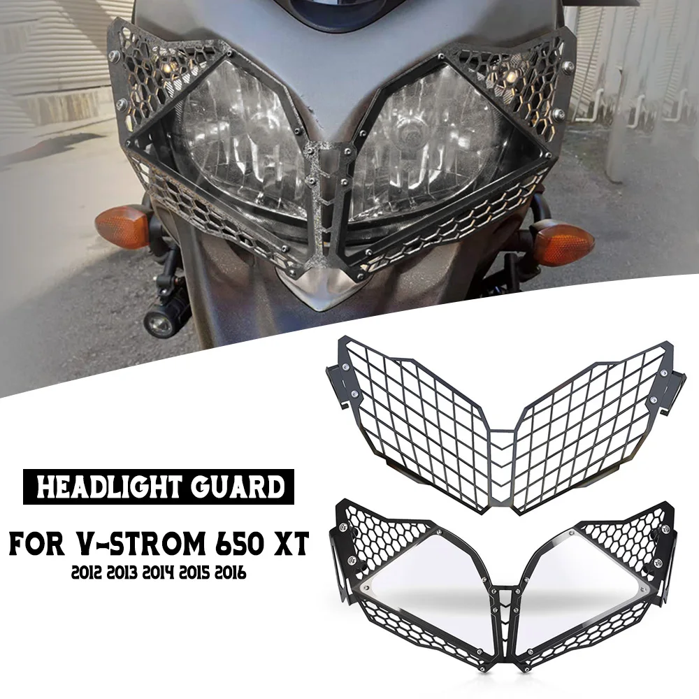 

Motorcycle Aluminium Headlight Guard Mesh Grille Protector Shield For Suzuki V-Strom 650 XT 2012 2013 2014 2015 2016 Accessories