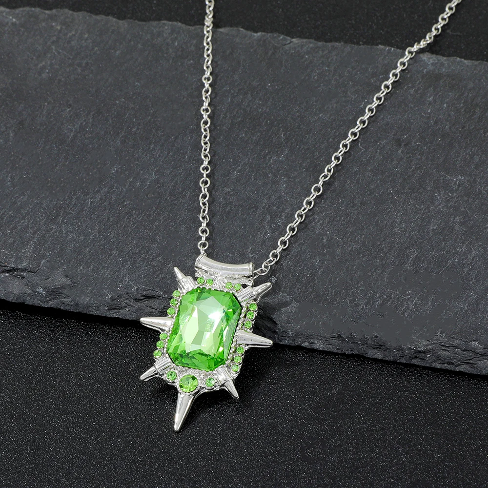

Fashion Jewelry Crystal Charm 'Once upon a Time' Wicked Witch Zelina & Glinda Pendant Necklace - Stylish Accessory for Fans