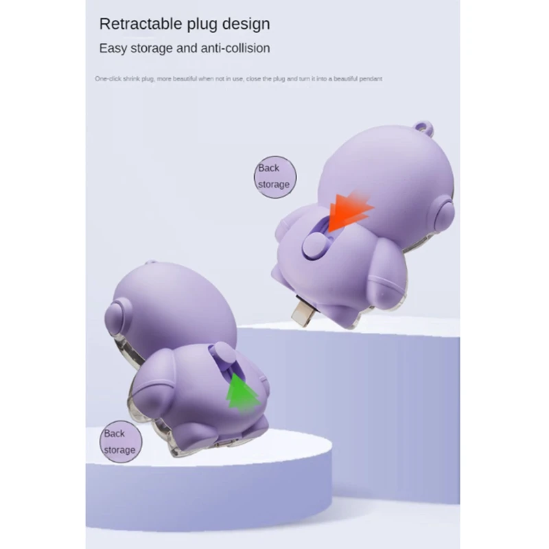 FULL-Mini Keychain Power Bank Digital Display Spaceman Power Emergency Pod Waterproof 1500Mah Ultra-Light For Camping