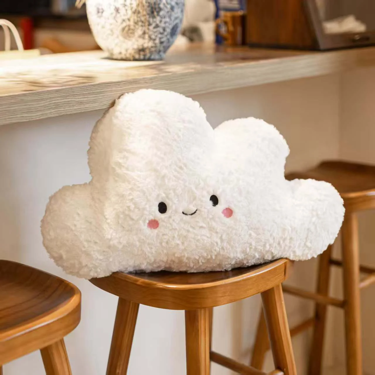 Nordic Stijl Cartoon Cloud Knuffel Zacht Gevuld Weer Partly Bewolkt Pluche Kussen Pop Baby Kussen Kawaii Room Decor Gift