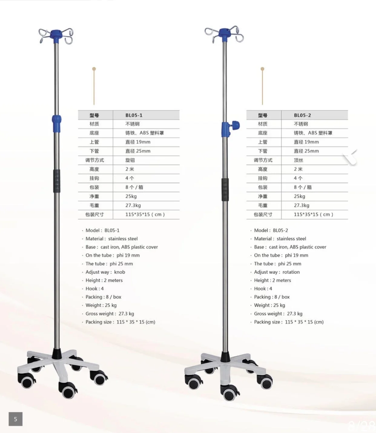 IV Pole Stand Medical Adjustable  Stand Convenient And Durable Infusion Drip Stand