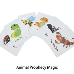 Animal Prophecy Magic Cartoon Magic Card Children Toy Close Up Magic Teaching Magic Games for kids Easy to do