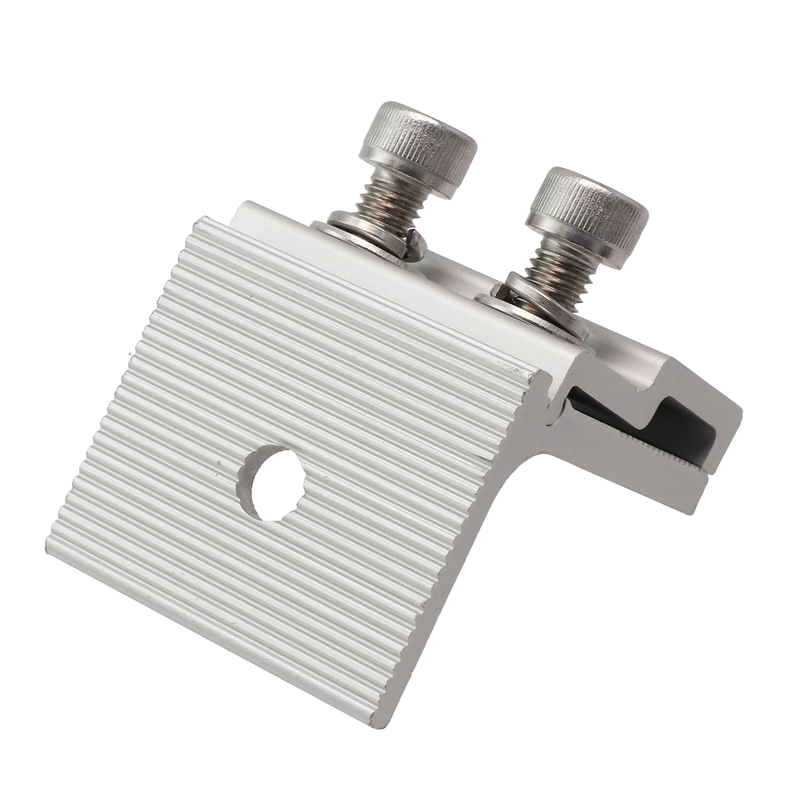 Aluminium Standing Seam Clamps Set 14 Pieces for Solar PV Mounting on Sheet Metal Roofs with Stainless Steel Screws and Washers