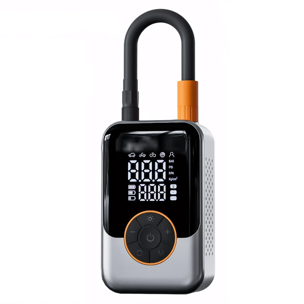 AliExpress CENRR Electric Car Air Pump Portable Tire Inflator Wireless Air Injector LCD Display Air Compressor For Car Motorcycle Bike Tyre Ball