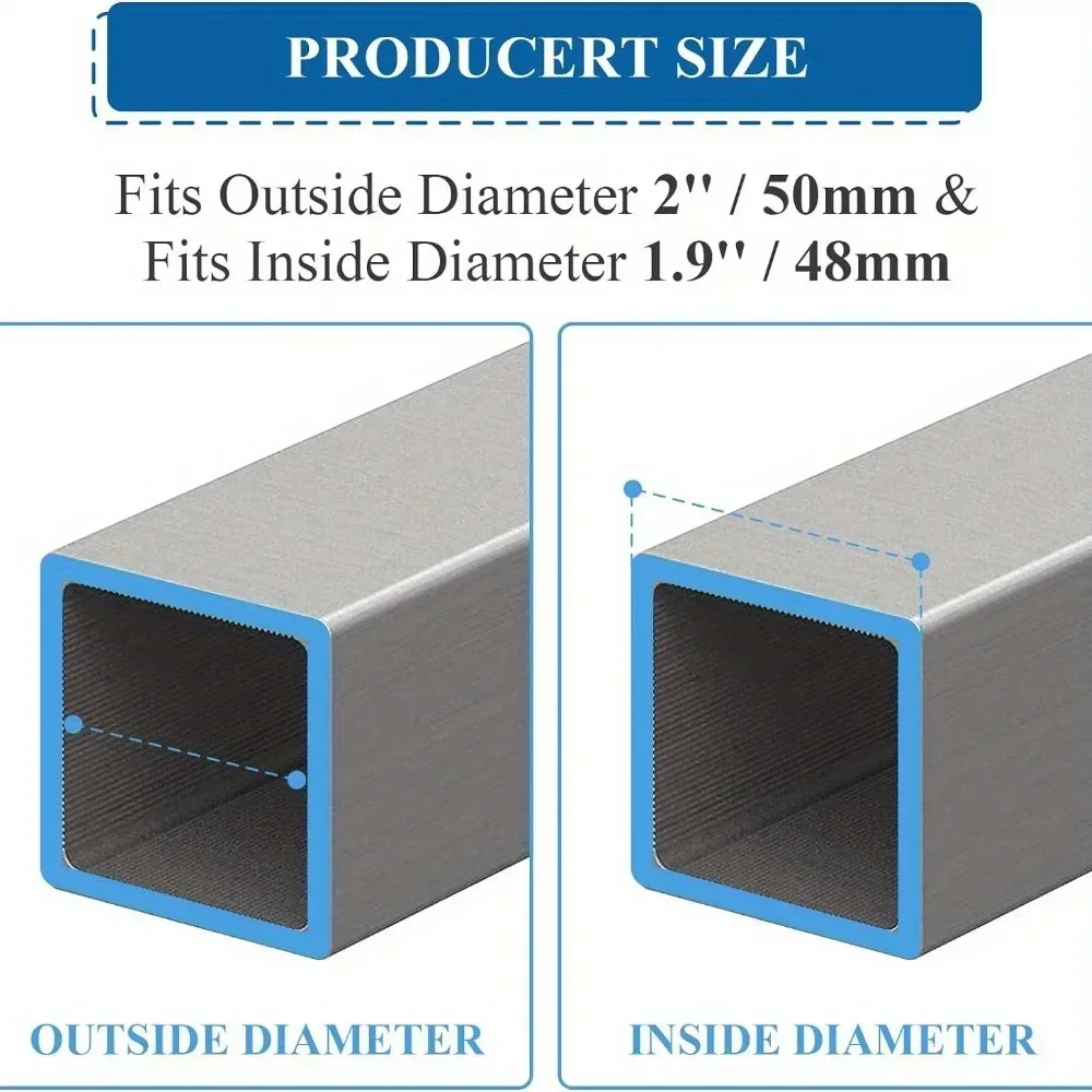 50MM square tube end cap plastic plug black plug square plug Furniture tables and chairs plastic square steel tube cover end cap
