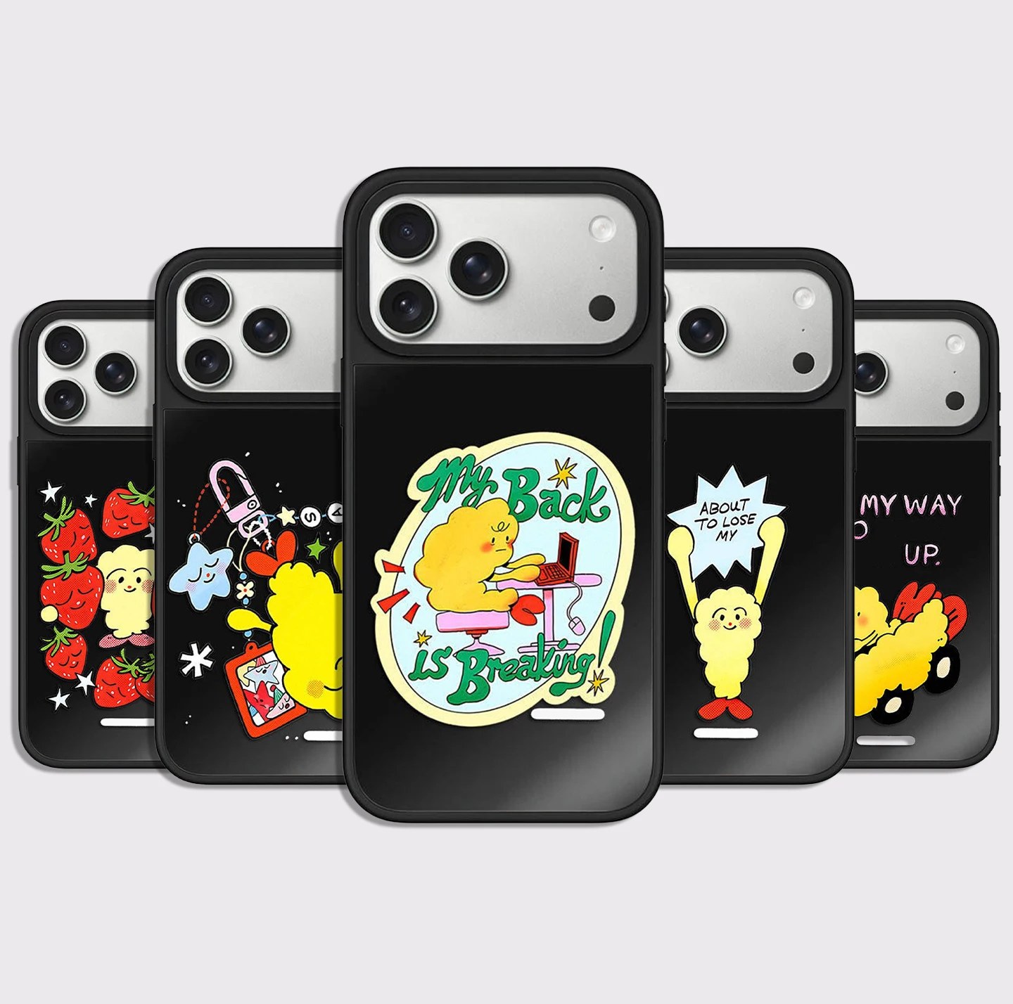 

My Back Is Breaking Mirror Surface Magnetic Phone Case Cover for IPhone 12 13 14 15 16 17 Pro Max Case for IPhone 17 Air
