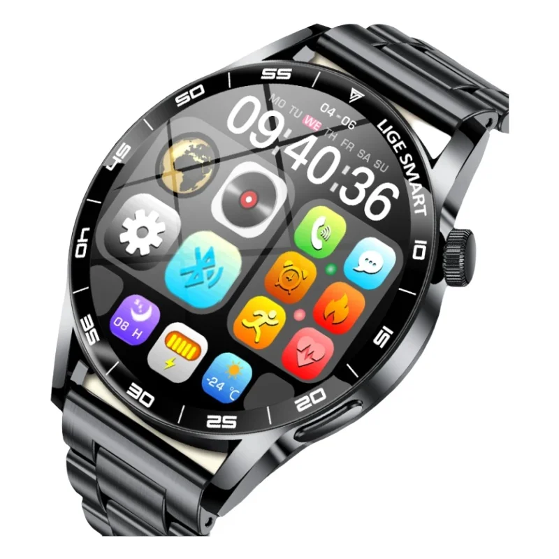 LIGE Men Fashion Smart Watch Sports Fitness 2026 New HD Screen Heart Rate Bluetooth Call Waterproof Outdoor Smartwatch Women