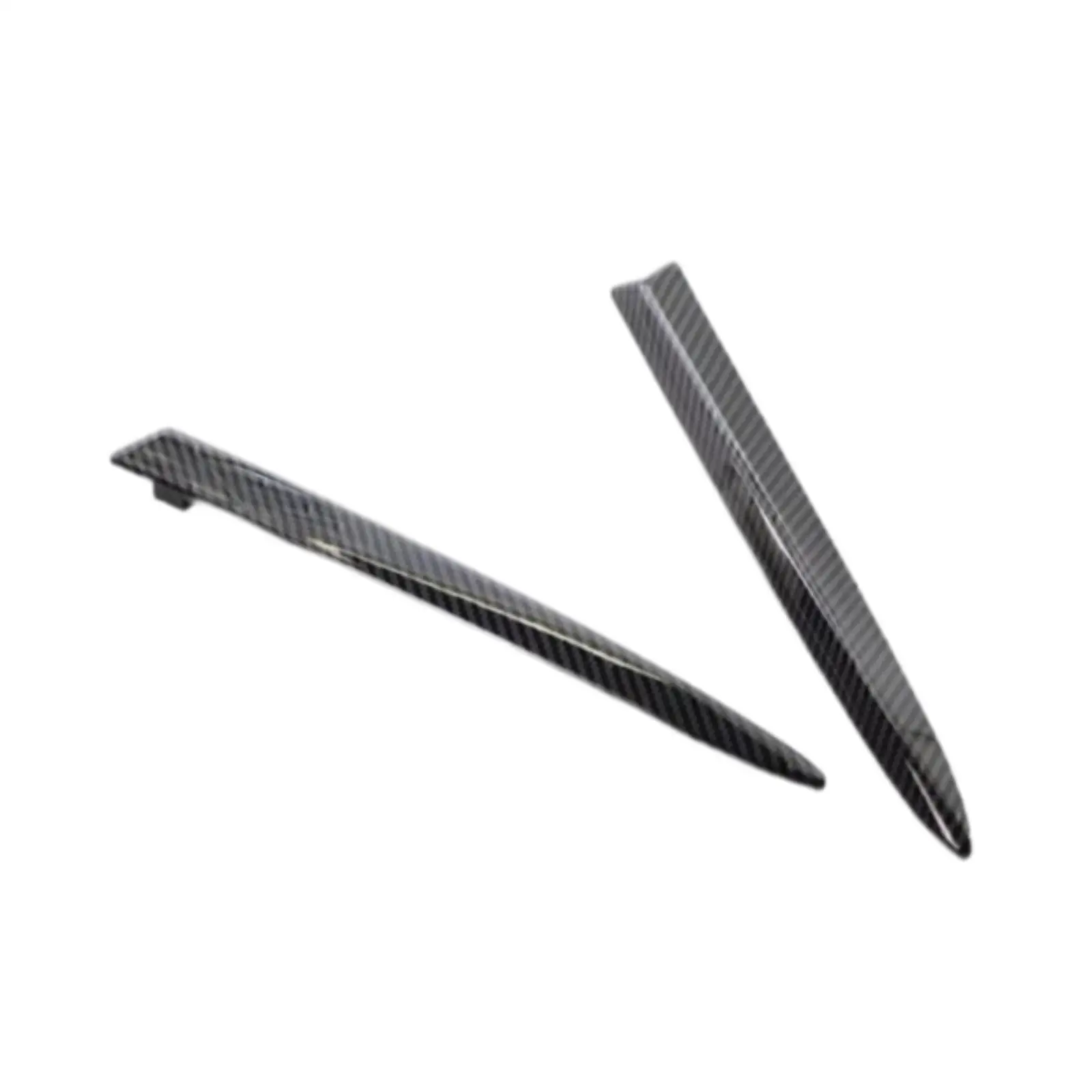 

2x Front Bumper Moulding Trim Strips 735455041 735455042 Cover Protector for Fiat 500 Exterior Decoration Easy Installation