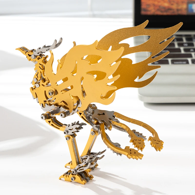 MOKR Bi Fang rompecabezas de Metal 3D juguete para niños modelo de montaje DIY Navidad Año nuevo regalo de cumpleaños educación y entrenamiento