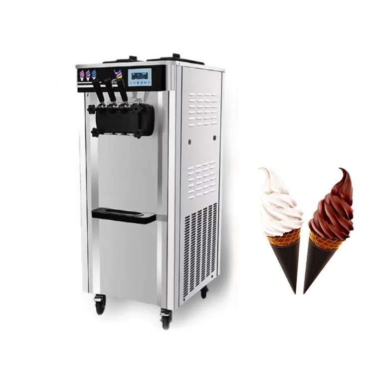 Cheap Home Self-cooling Three Flavor Gelato Machine For Ice Creme Slush Machine Ice Creme Machine Ninja