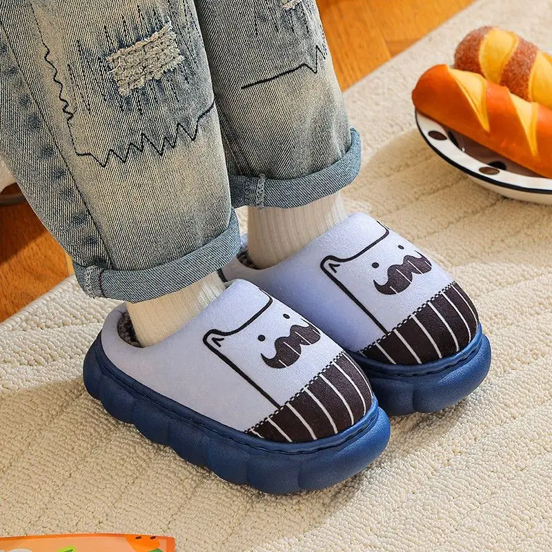 

Kids Unisex Warm Cotton Slippers Thick Sole Non Slip Indoor Outdoor Home Durable Anti Dirty Cute New Design for Boys Girls