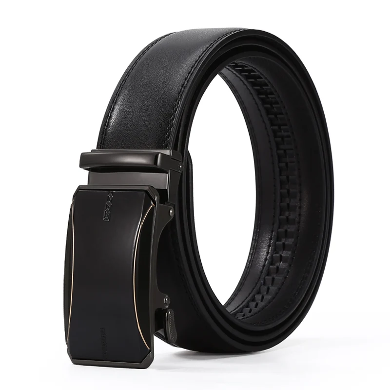 Echt Lederen Riem Man Mannen Riem Koe Man Designer Riemen Mode Automatische Gesp Riemen Voor Mannen Lederen Designer