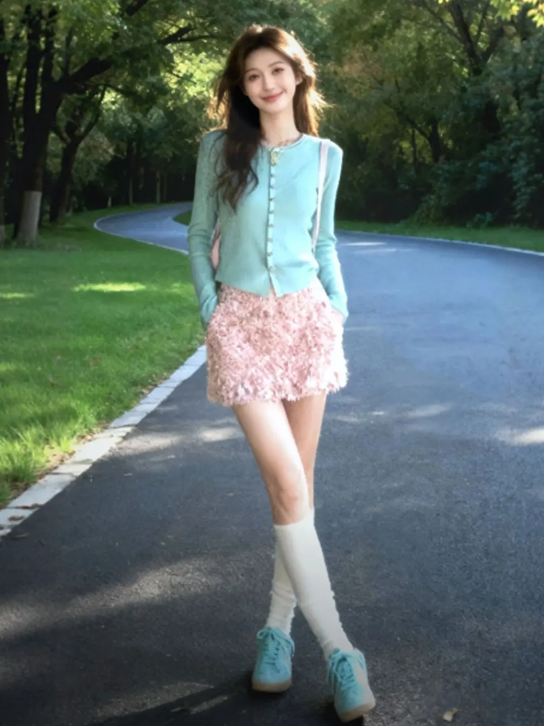 

Warm Knitted Sweater And Skirt Two-Piece Set Spring 2026 Age-Defng Whole OOTD Gentle Sle Faionable Women's Ensemble