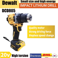 DeWalt DCD805  Brushless Cordless Impact Drill 1/2 Rechargeable Variable Speed Power Supply Powerful Electric 20V Tools battery
