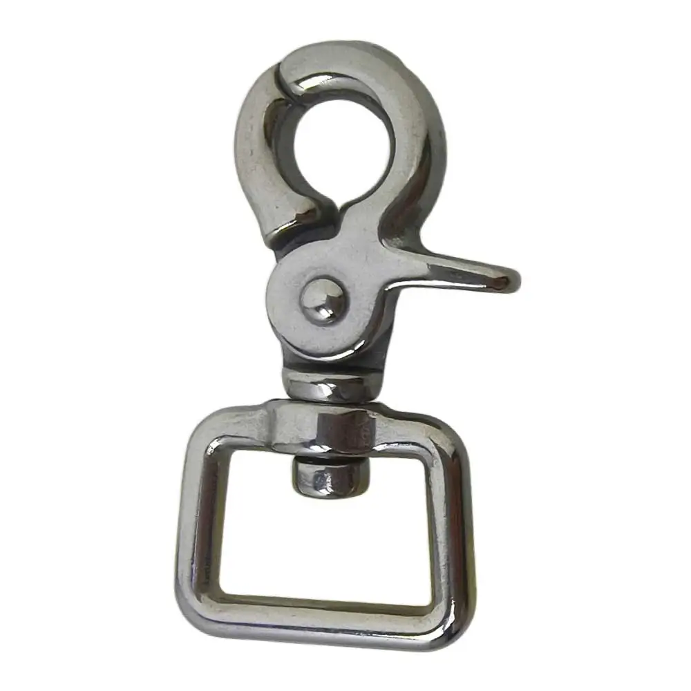 67mm 316 Stainless Steel Scissor Hook Swivel Snap Hook for Marine Boat Rigging Tarp Cover Boat Fender Dog Leash Lobster Clasp - view 4