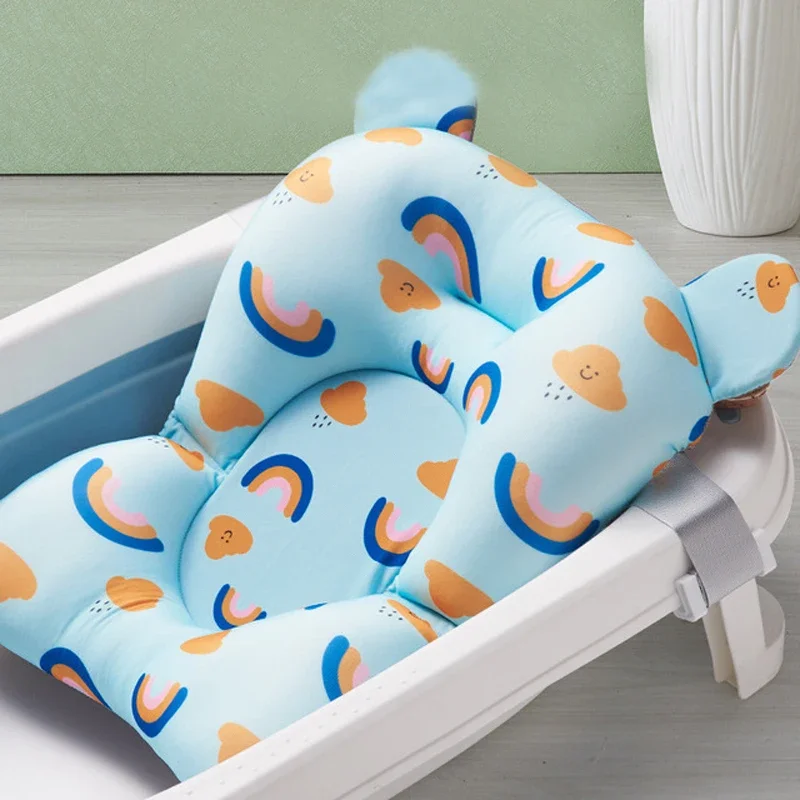 Baby Bath Seat Support Mat Shower Safety Tub Pad Newborn Bathtub Recliner Infant Anti-Slip Soft Comfort Body Cushion Baby Stuff