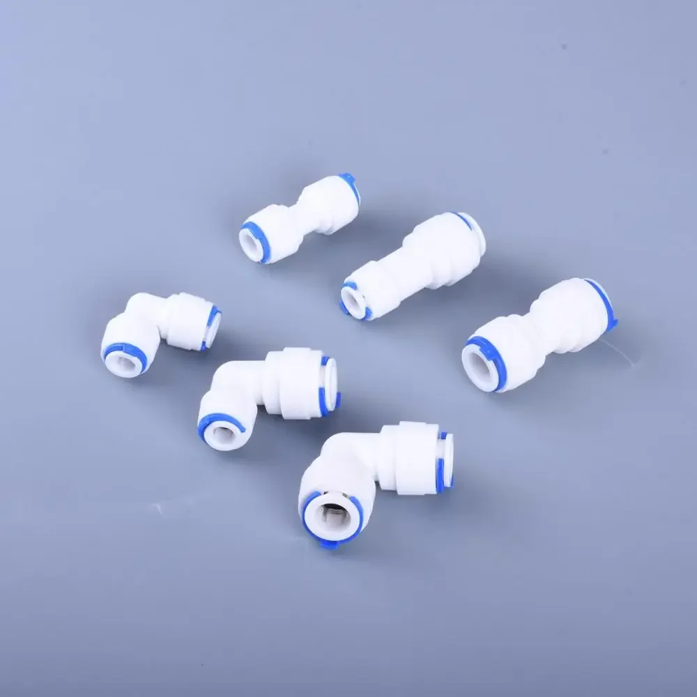 Doble conexión rápida recta y tipo L Accesorio de filtro de agua potable familiar Filtro RO Sistema de ósmosis inversa